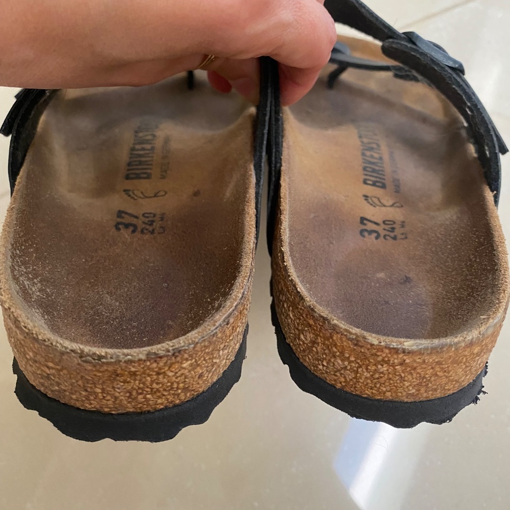 Birkenstock Mayari Birkibuc Toe Loop Buckle Sandals Regular Fit Sz 37 240 L6 M4 - Picture 14 of 14